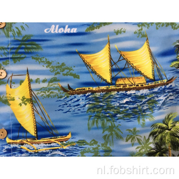 Heren Hawaiiaans strandshirt